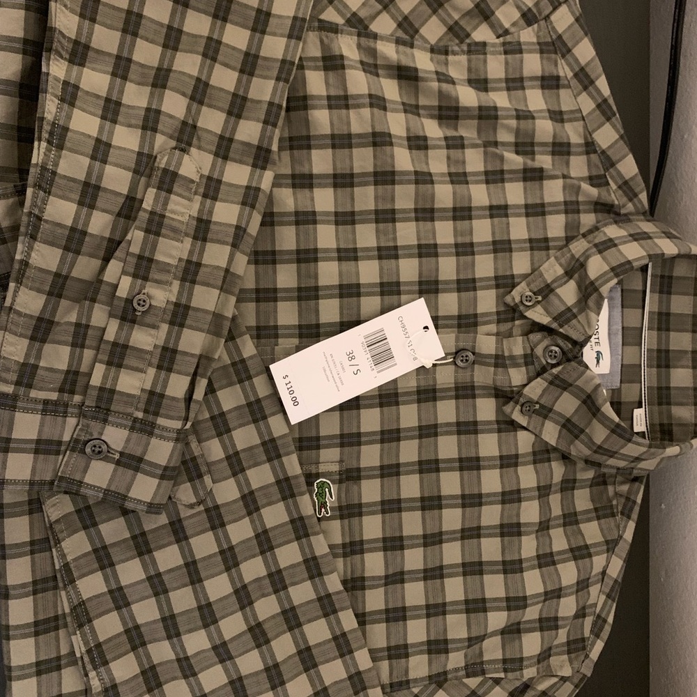 Lacoste Regular Fit 3/S (Small) Olive